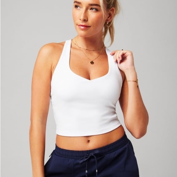 Fabletics Tops - Fabletics Anywhere Cropped Built-In Bra Tank
